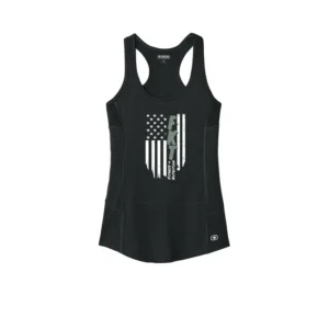 FitKraft Flag Ladies Racerback Pulse Tank