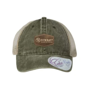 FitKraft Rustic Patch Ponytail Hat